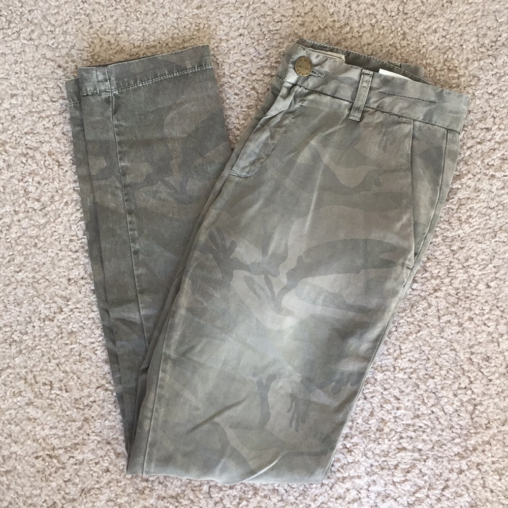 Current/Elliot The Buddy Trouser - Army Camo Pants